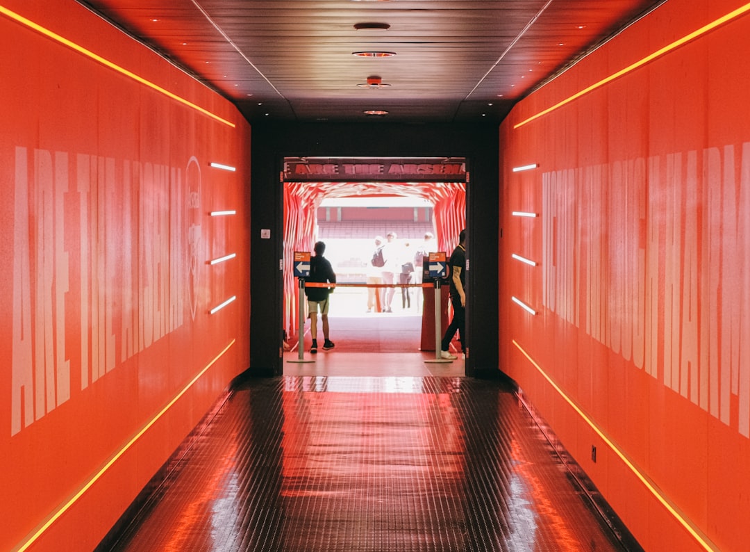 People entering a modern boutique fitness studio